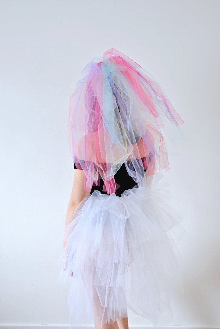 Hen Party Bride To Be Rainbow Unicorn Party Veil Hen Party Bride To Be Rainbow Unicorn Party Veil
