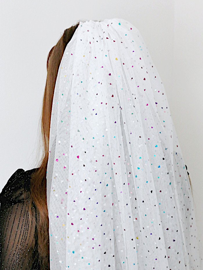 Sequin Alternative Bridal Party Tulle Veil Sequin Alternative Bridal Party Tulle Veil