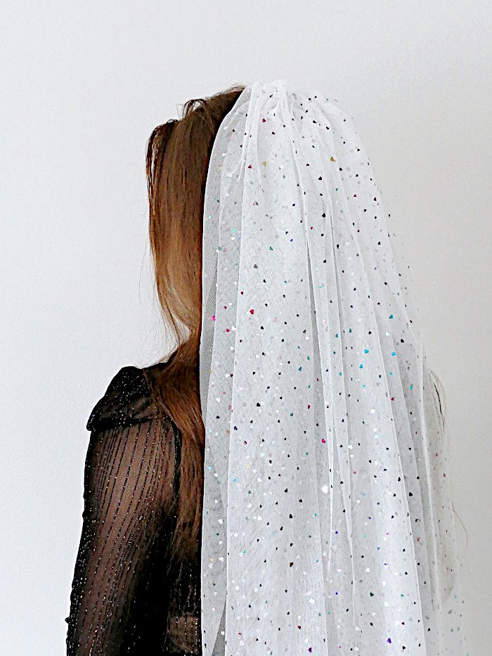 Sequin Alternative Bridal Party Tulle Veil Sequin Alternative Bridal Party Tulle Veil