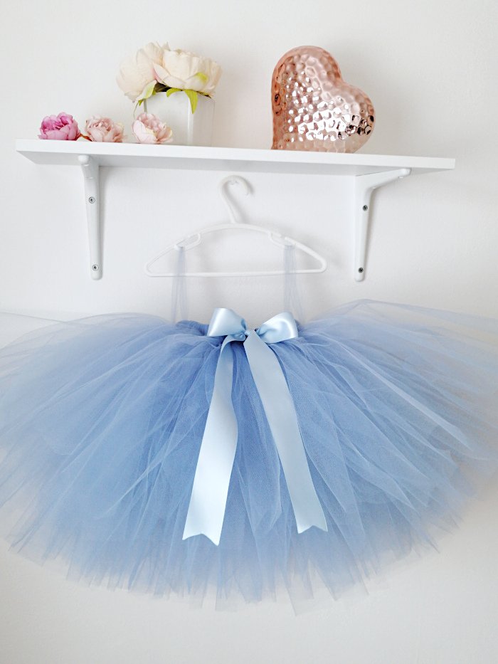 Light blue long tutu skirt best sale