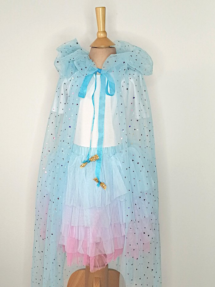 Girls Birthday Party Shimmering Sequin Tulle Cape Girls Birthday Party Shimmering Sequin Tulle Cape