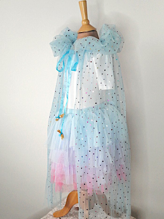 Girls Birthday Party Shimmering Sequin Tulle Cape Girls Birthday Party Shimmering Sequin Tulle Cape