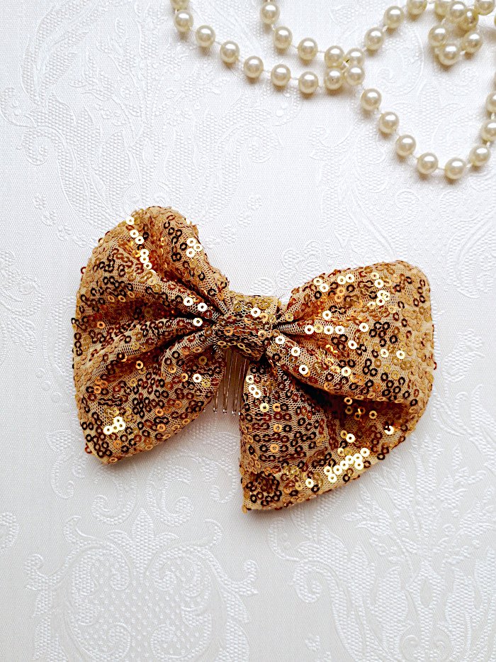 Sequin Bow Comb