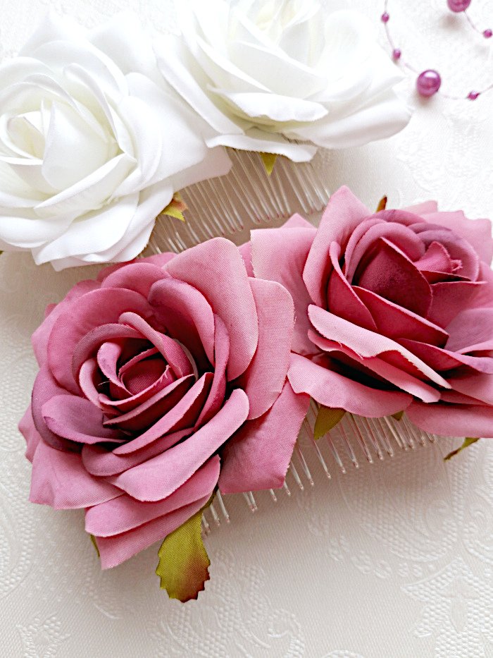 Floral Hair Comb Wedding Flower Hair Accessories