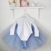White Toddler & Girls Long Sleeve Ballet Dance Leotard