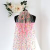 Rainbow Polka Dot Confetti Wedding Tulle Veil