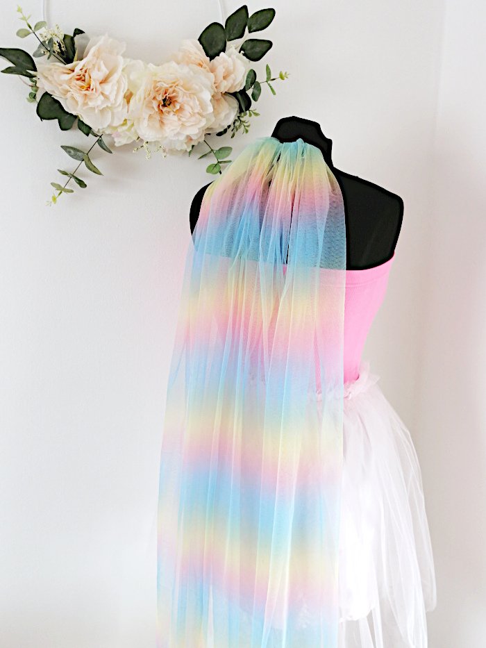 Pastel Rainbow Veil