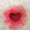 Luxury Girls Red Shimmer Heart Hair Clip. Lovely hair clip for adding a touch of sparkle to any outfit, unique and classic style hairpiece - Couturo Fashion