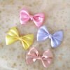 Satin Bow Hair Clip, each of the soft satin bows clips are handmade classic and sweet. A finishing touch to any flower girls outfit - Couturo Fashion