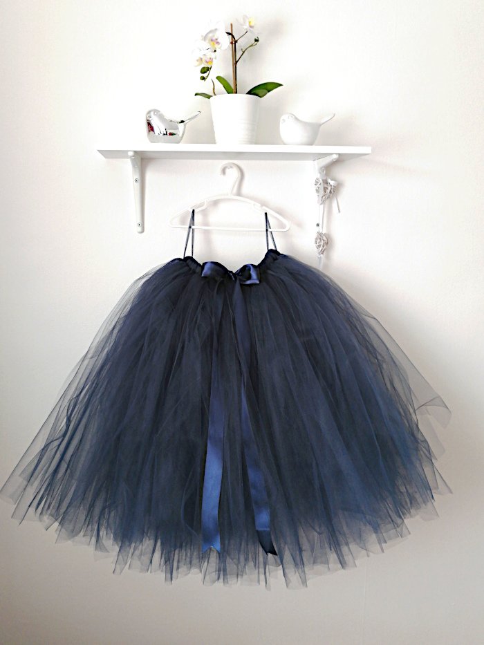 Women’s Occasion Navy Dark Blue Tulle Skirt Women's Occasion Navy Dark Blue Tulle Skirt