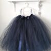 Women's Occasion Navy Dark Blue Tulle Skirt