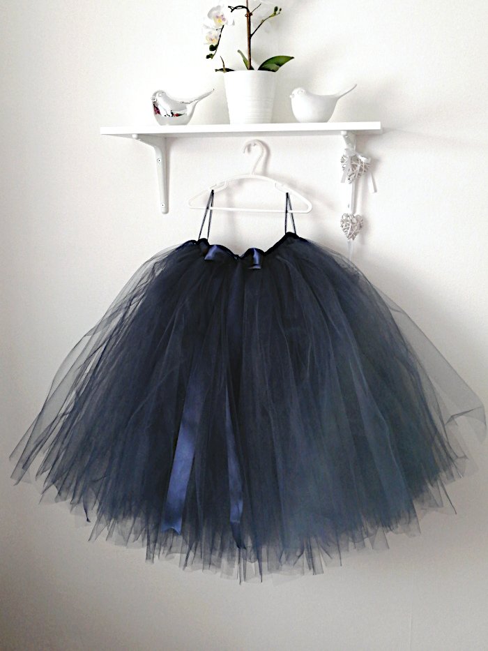 Women’s Occasion Navy Dark Blue Tulle Skirt Women's Occasion Navy Dark Blue Tulle Skirt
