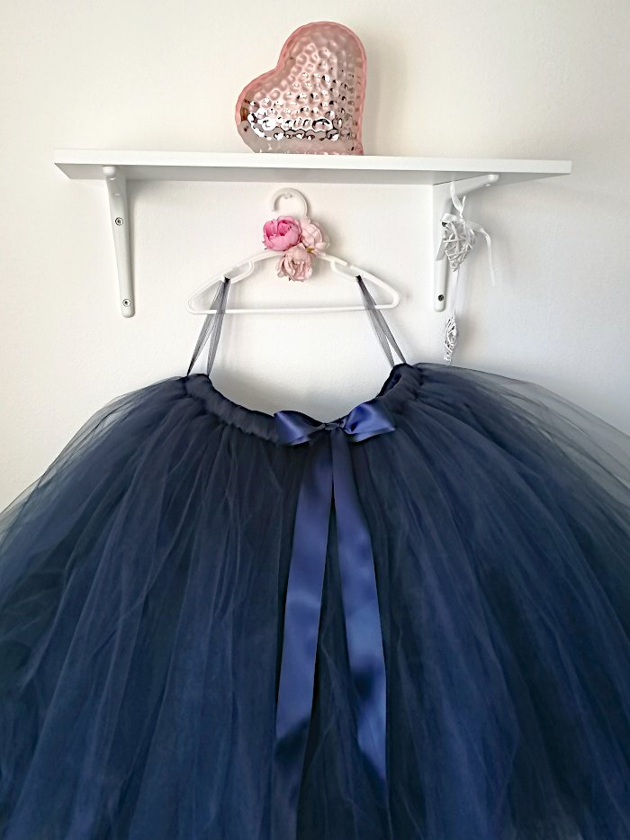 Women’s Occasion Navy Dark Blue Tulle Skirt Women's Occasion Navy Dark Blue Tulle Skirt