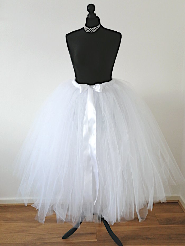Wedding White Tulle Skirt Women’s Maxi Tutu Skirt Wedding White Tulle Skirt Women's Maxi Tutu Skirt