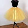 Sunflower Yellow Tulle Skirt Adult Golden Yellow Long Tutu Skirt